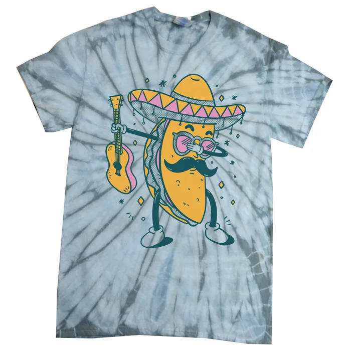 Dabbing Fiesta Taco Tie-Dye T-Shirt