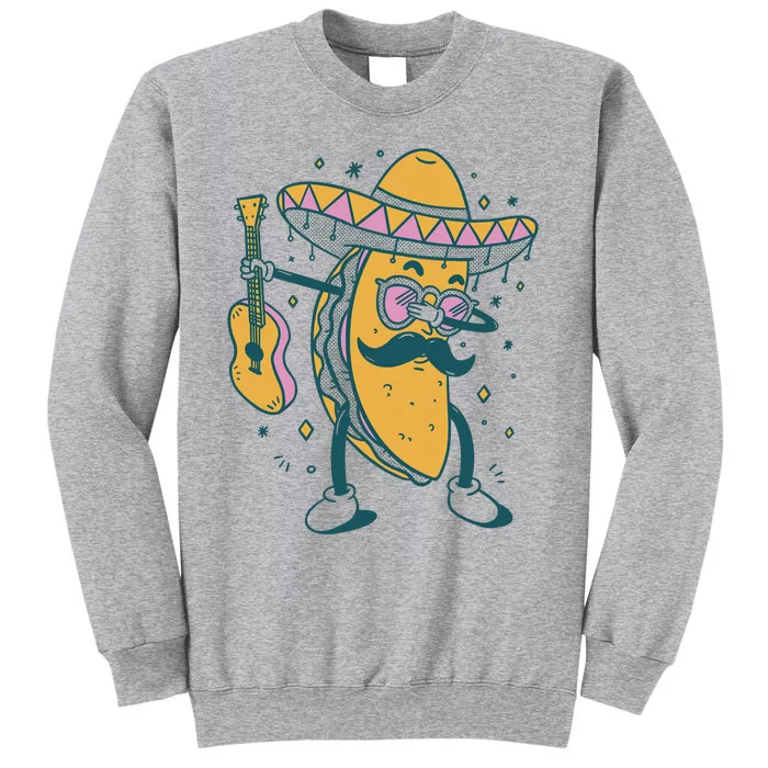 Dabbing Fiesta Taco Tall Sweatshirt