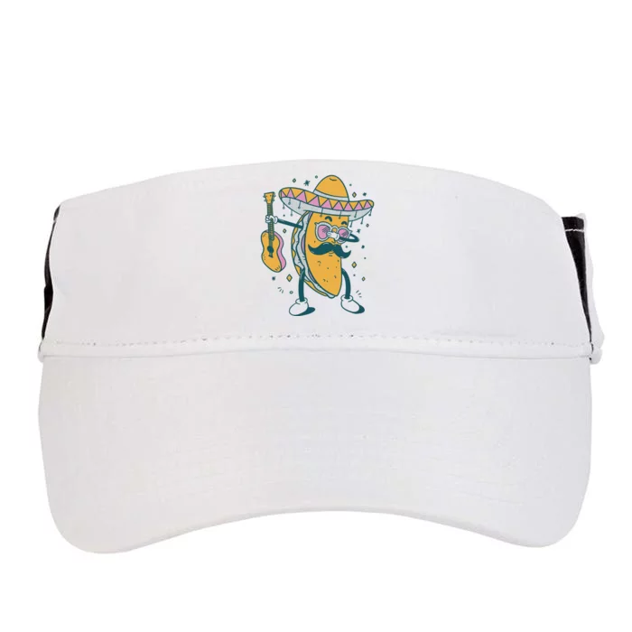 Dabbing Fiesta Taco Adult Drive Performance Visor