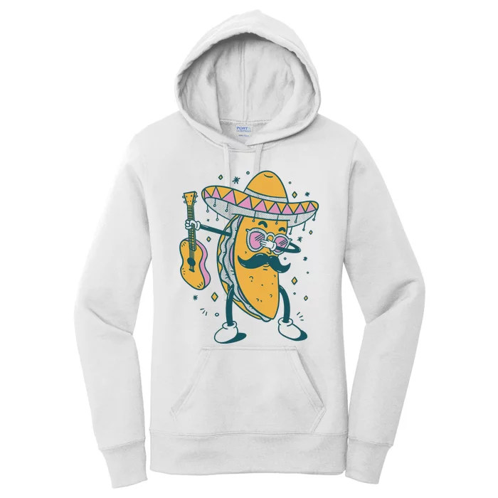 Dabbing Fiesta Taco Women's Pullover Hoodie