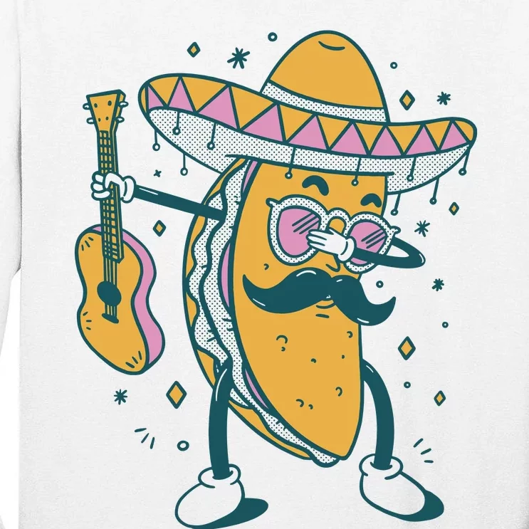 Dabbing Fiesta Taco Tall Long Sleeve T-Shirt