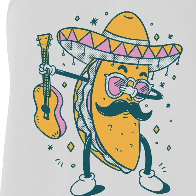 Dabbing Fiesta Taco Women's Racerback Tank