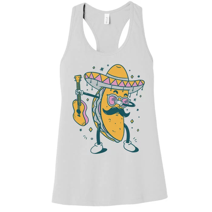 Dabbing Fiesta Taco Women's Racerback Tank