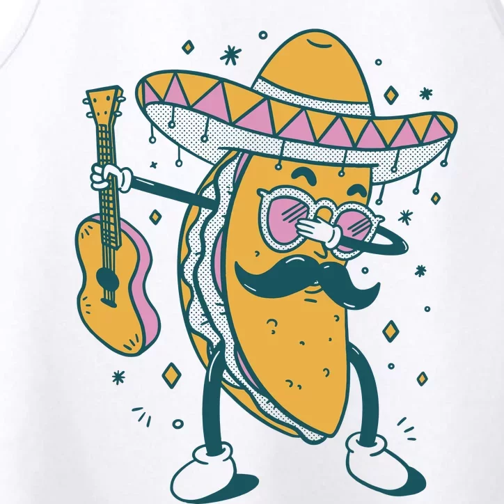 Dabbing Fiesta Taco Performance Tank