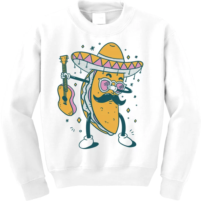 Dabbing Fiesta Taco Kids Sweatshirt