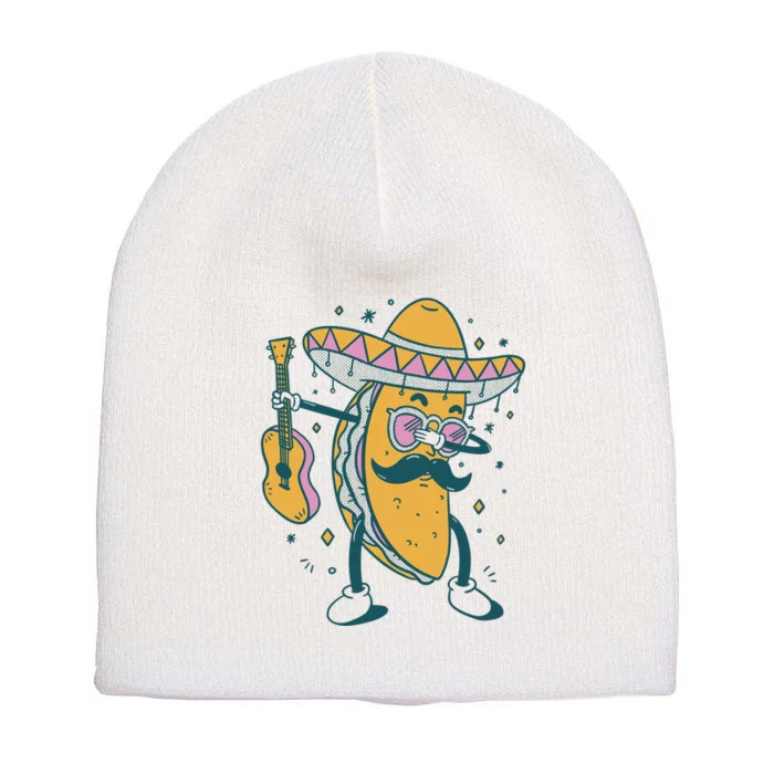 Dabbing Fiesta Taco Short Acrylic Beanie