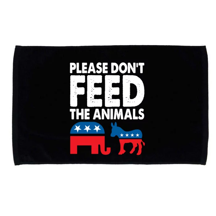 Dont Feed The Animal Libertarian Political Microfiber Hand Towel