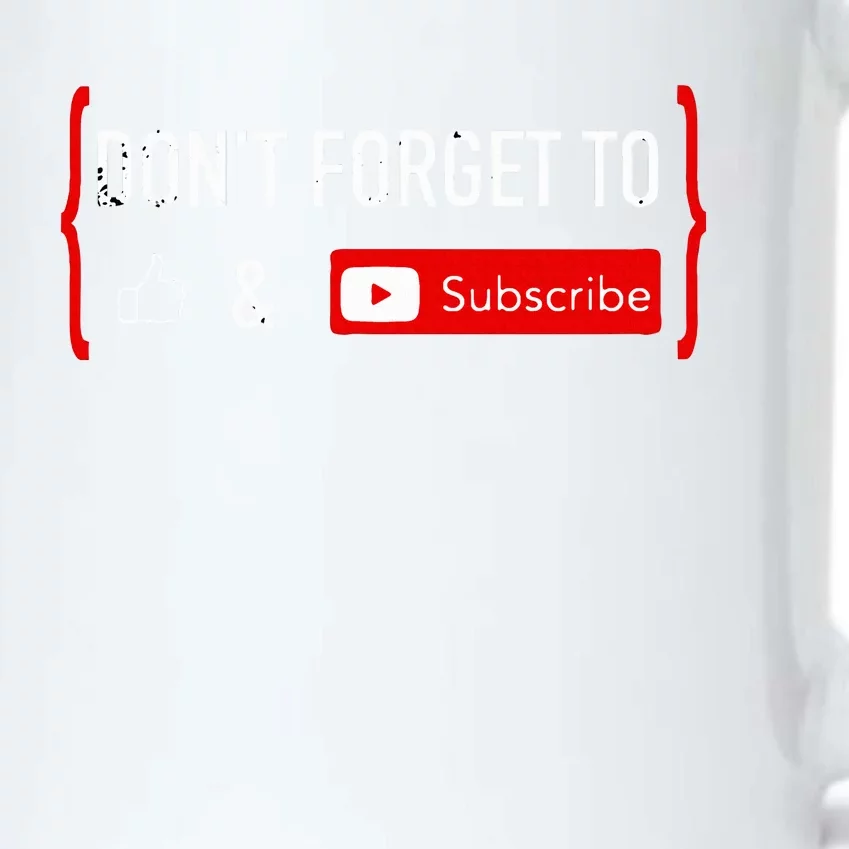 Don't Forget to Like and Subscribe Video Content Creator Black Color Changing Mug