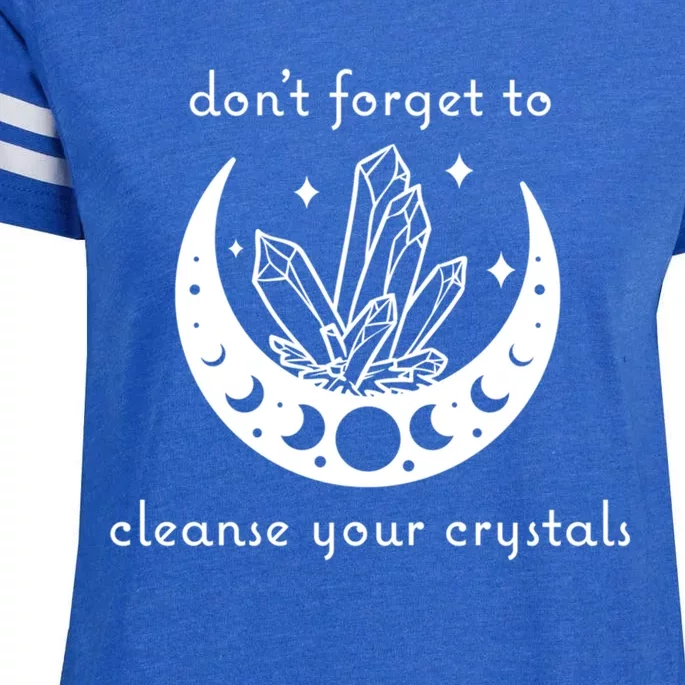 Dont Forget To Cleanse Your Crystals Wicca Moon Witch Gift Enza Ladies Jersey Football T-Shirt