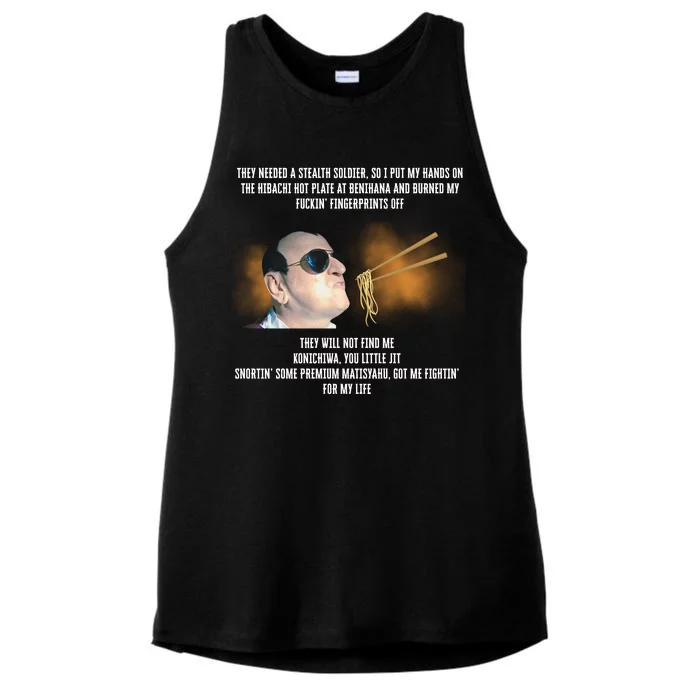 Dracula Flow The Benihana Funny Ladies Tri-Blend Wicking Tank