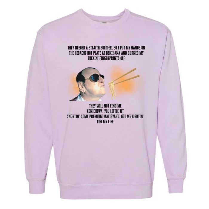 Dracula Flow The Benihana Funny Garment-Dyed Sweatshirt