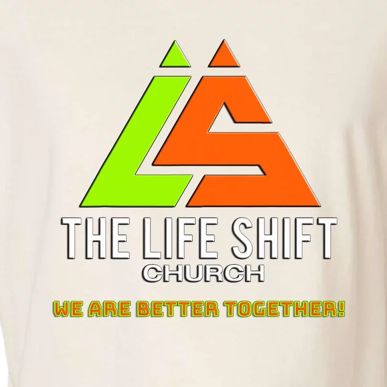 Design For The Life Shift Church Church Logo Design 2 Garment-Dyed Women's Muscle Tee