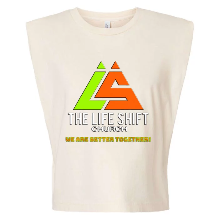 Design For The Life Shift Church Church Logo Design 2 Garment-Dyed Women's Muscle Tee