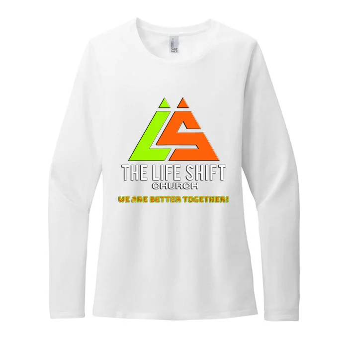 Design For The Life Shift Church Church Logo Design 2 Womens CVC Long Sleeve Shirt