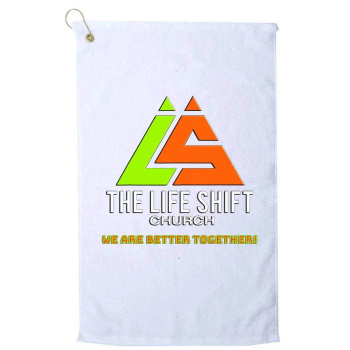 Design For The Life Shift Church Church Logo Design 2 Platinum Collection Golf Towel