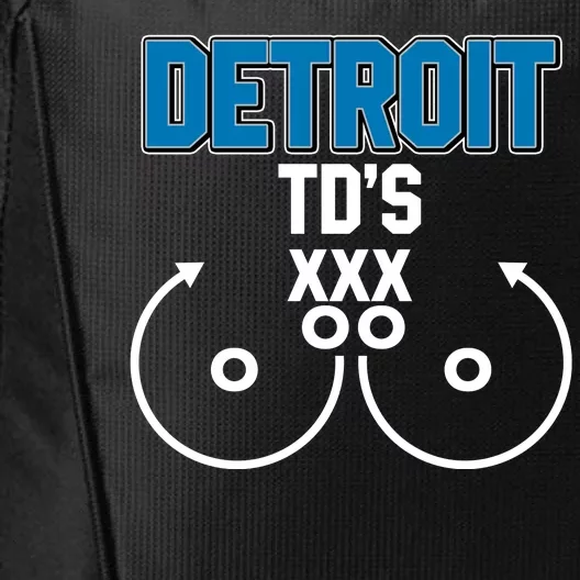 Detroit Football TD's Touchdowns City Backpack