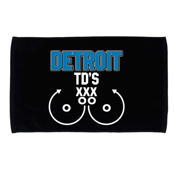 Detroit Football TD's Touchdowns Microfiber Hand Towel