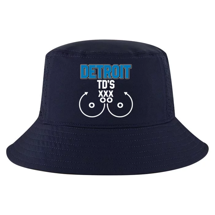 Detroit Football TD's Touchdowns Cool Comfort Performance Bucket Hat