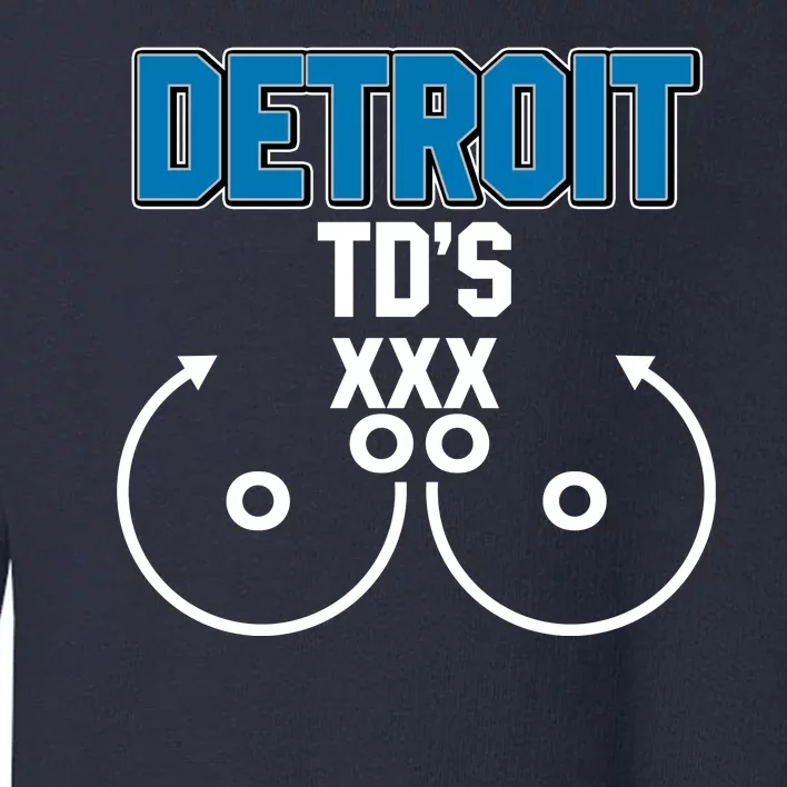 Detroit Football TD's Touchdowns Toddler Sweatshirt