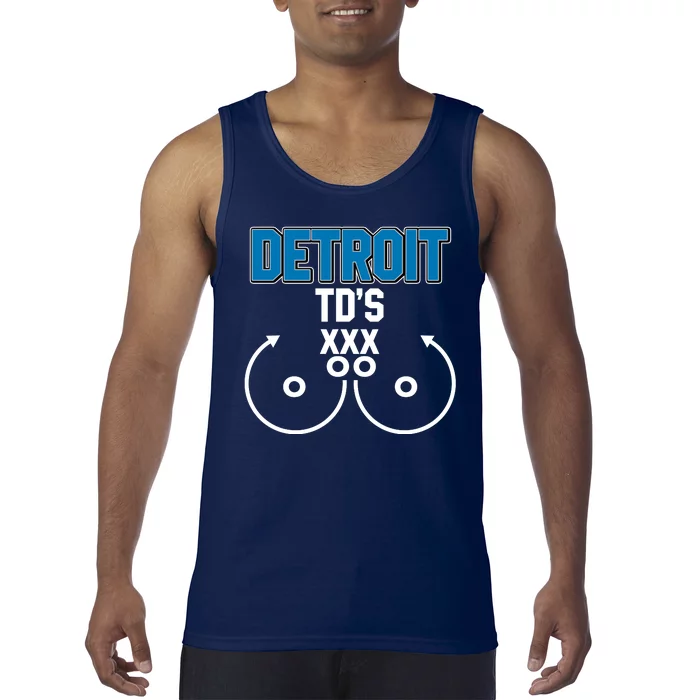 Detroit Football TD's Touchdowns Tank Top