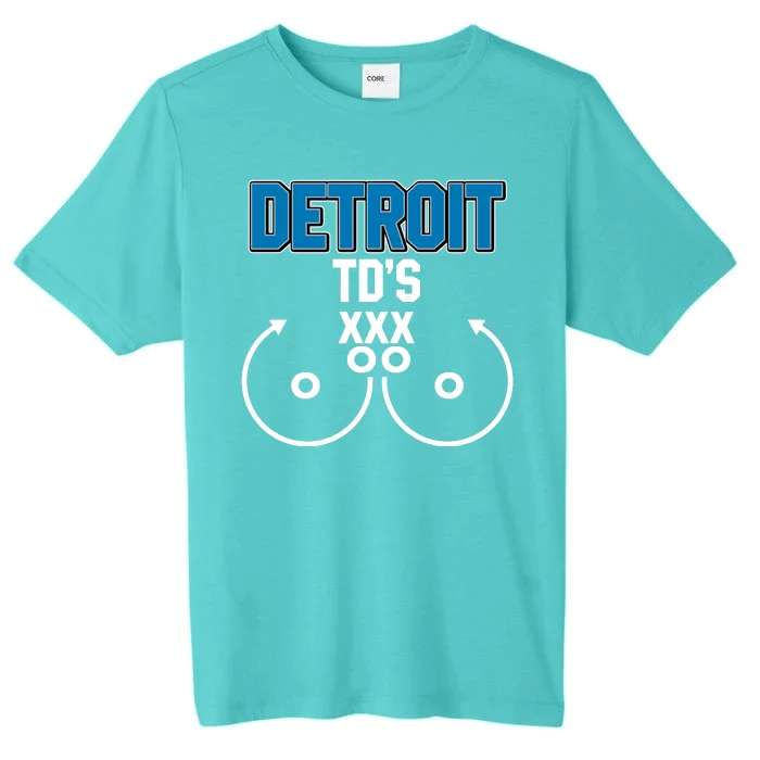 Detroit Football TD's Touchdowns ChromaSoft Performance T-Shirt