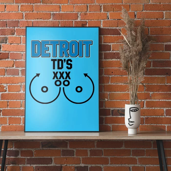 Detroit Football TD's Touchdowns Poster