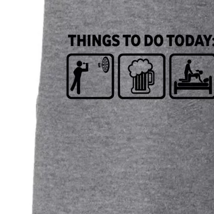 Darts Funny Things To Do Today Doggie 3-End Fleece Hoodie