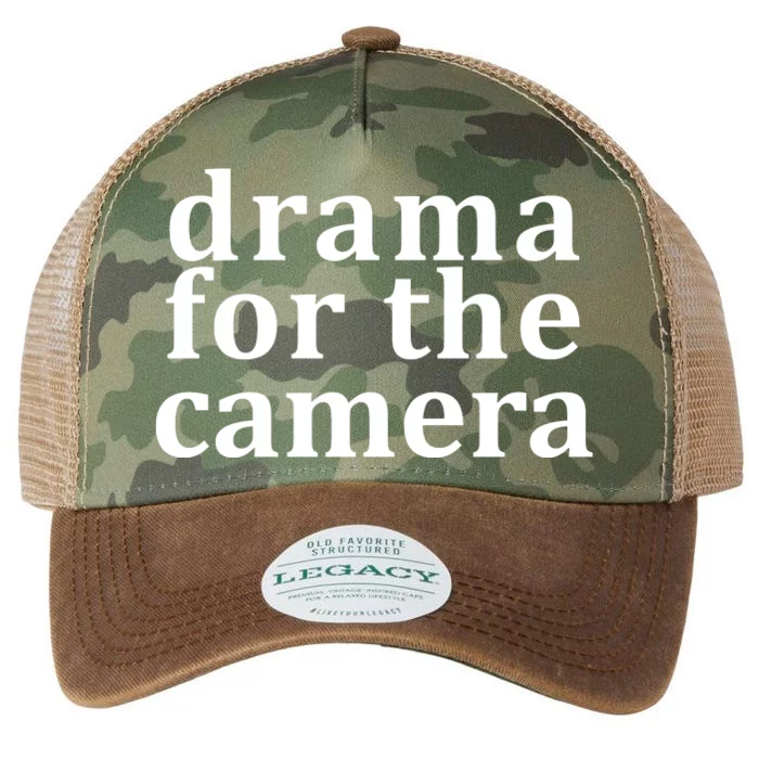 Drama For The Camera Typography Minimalist Legacy Tie Dye Trucker Hat