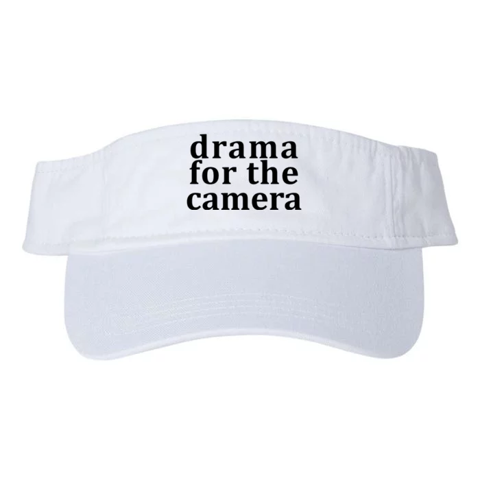 Drama For The Camera Typography Minimalist Valucap Bio-Washed Visor