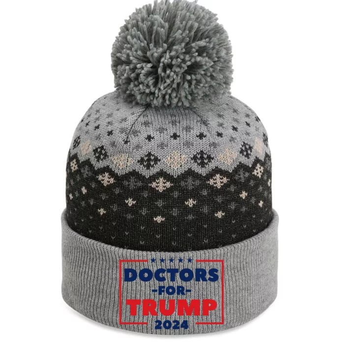 Doctors For Trump 2024 The Baniff Cuffed Pom Beanie