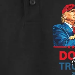 Dogs For Trump 2024 Funny Trump Dry Zone Grid Performance Polo