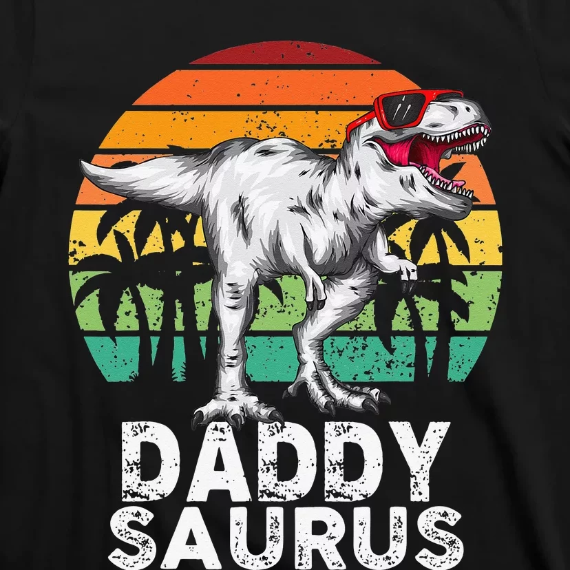 Daddysaurus Funny T Rex Dinosaur Dad saurus Family Matching T-Shirt