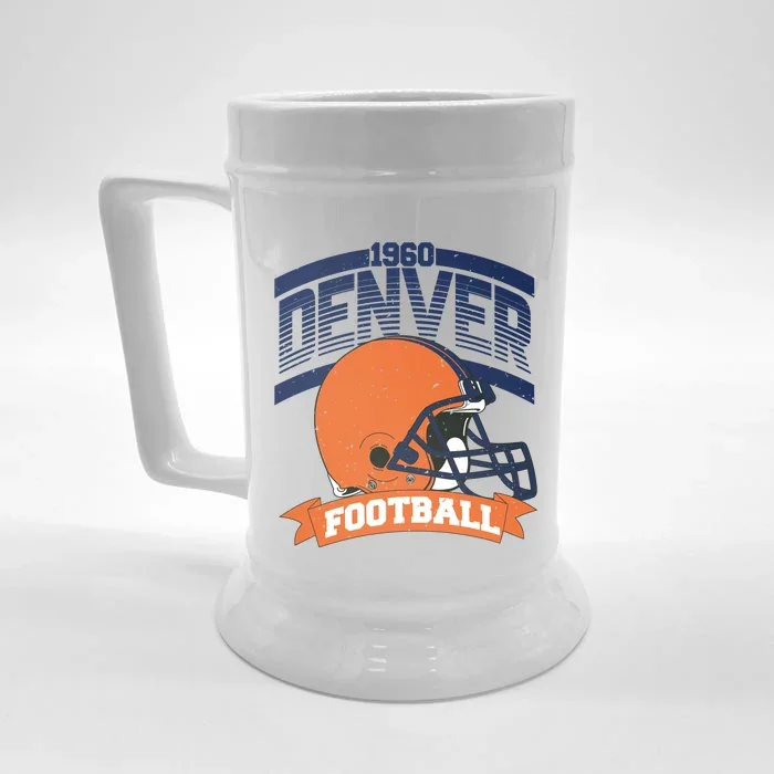 Denver Football Team Supporter Front & Back Beer Stein