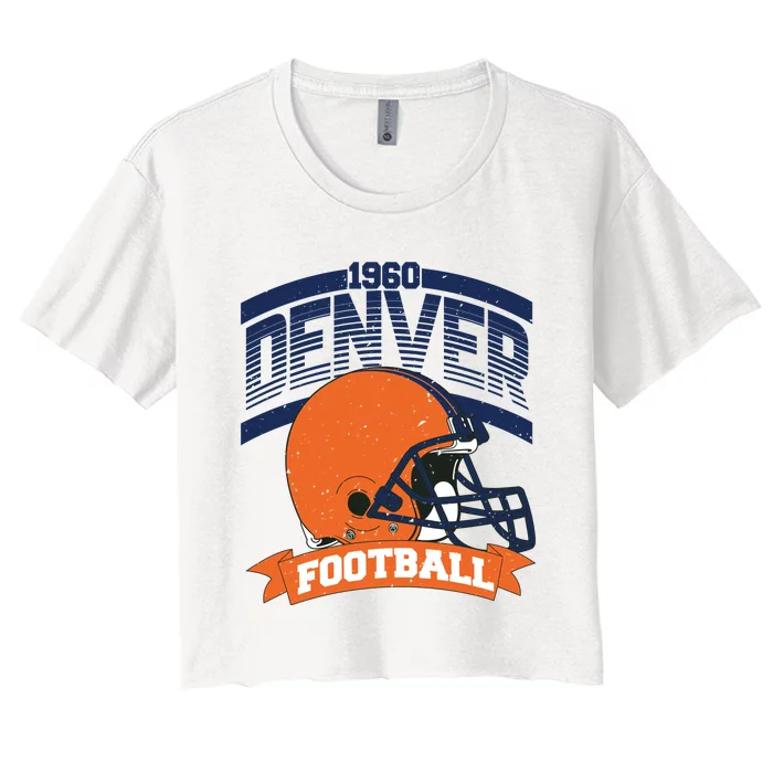 Denver Football Team Supporter Women's Crop Top Tee