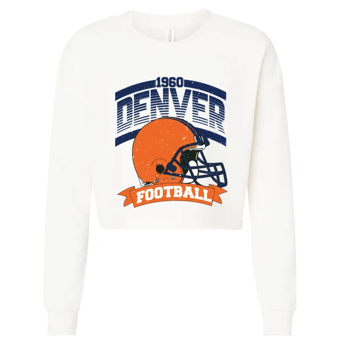 Denver Football Team Supporter Cropped Pullover Crew