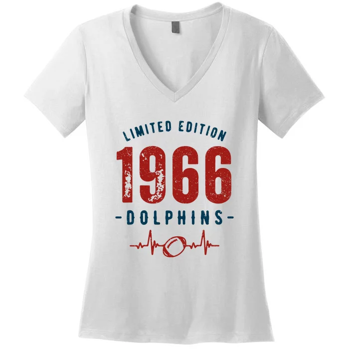 Dolphins Football Team Fan5 Gift For Miami Fan Women's V-Neck T-Shirt