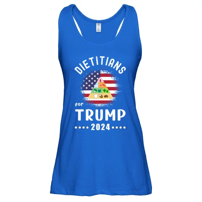 Dietitians For Trump 2024 American Flag Vote Trump Gift Ladies Essential Flowy Tank