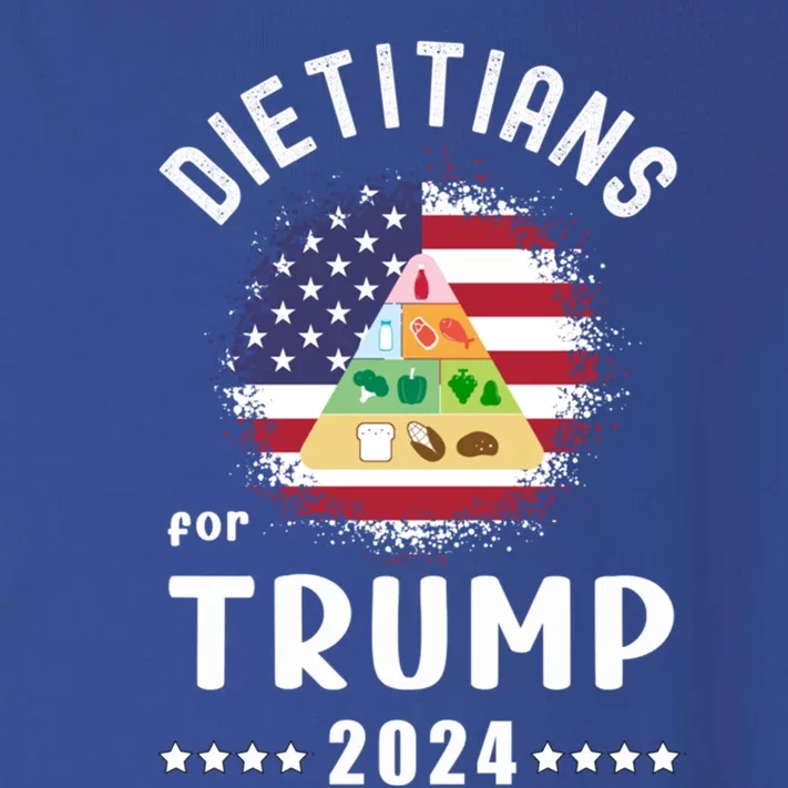 Dietitians For Trump 2024 American Flag Vote Trump Gift Toddler Long Sleeve Shirt