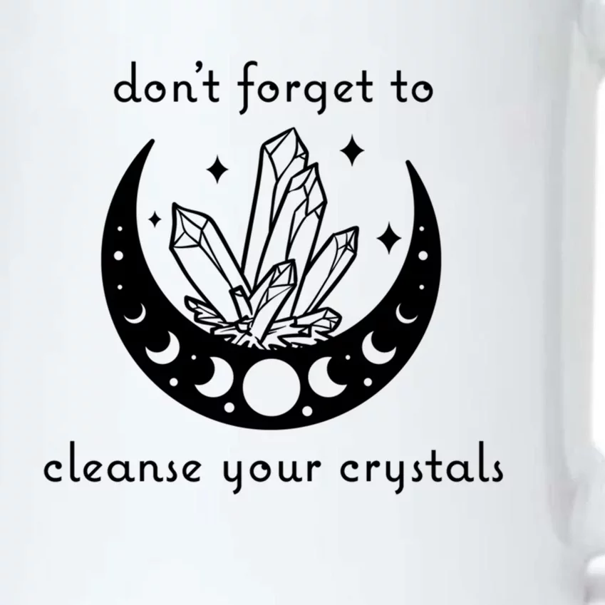 Dont Forget To Cleanse Your Crystals Wicca Moon Witch Cute Gift Black Color Changing Mug