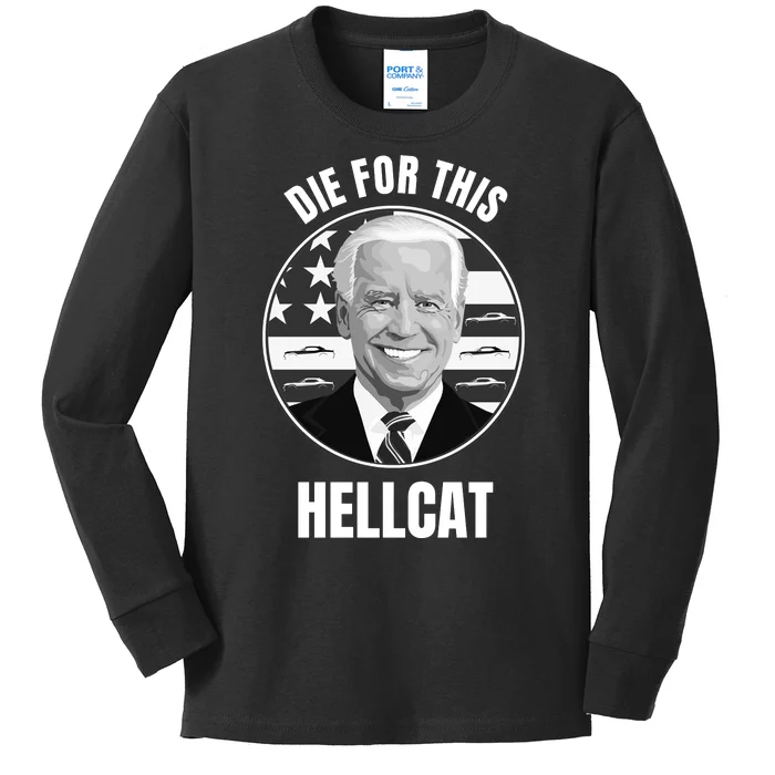 Die For This Hellcat Funny Kids Long Sleeve Shirt