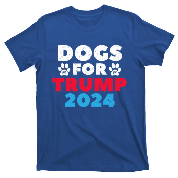 Dogs For Trump 2024 Election Gift T-Shirt