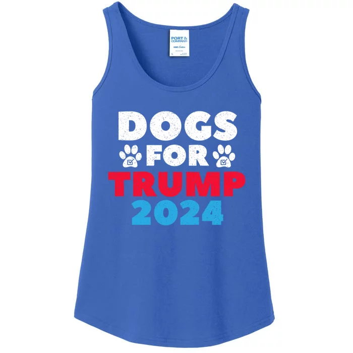 Dogs For Trump 2024 Election Gift Ladies Essential Tank