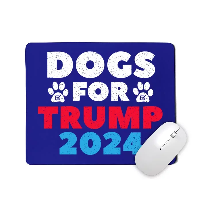 Dogs For Trump 2024 Election Gift Mousepad