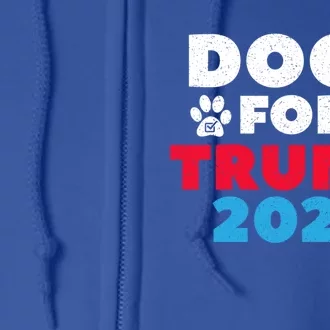 Dogs For Trump 2024 Election Gift Full Zip Hoodie