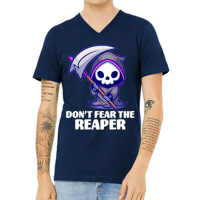 Don't Fear The Reaper Cute Chibi Reaper V-Neck T-Shirt