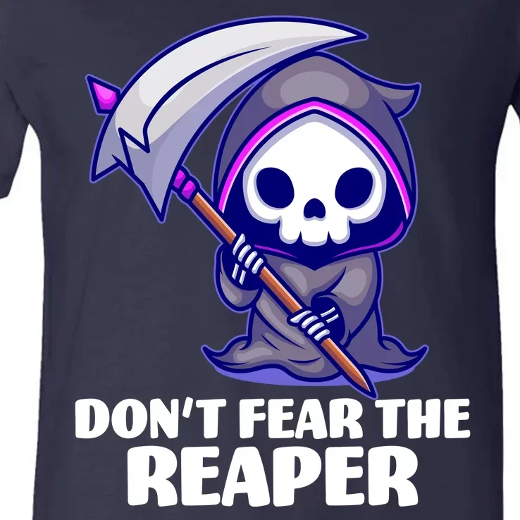 Don't Fear The Reaper Cute Chibi Reaper V-Neck T-Shirt