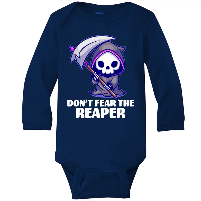 Don't Fear The Reaper Cute Chibi Reaper Baby Long Sleeve Bodysuit