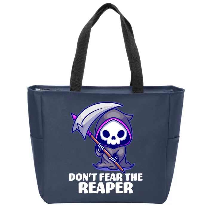 Don't Fear The Reaper Cute Chibi Reaper Zip Tote Bag