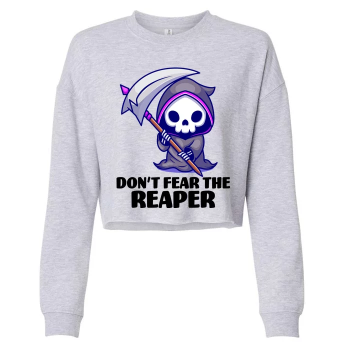 Don't Fear The Reaper Cute Chibi Reaper Cropped Pullover Crew