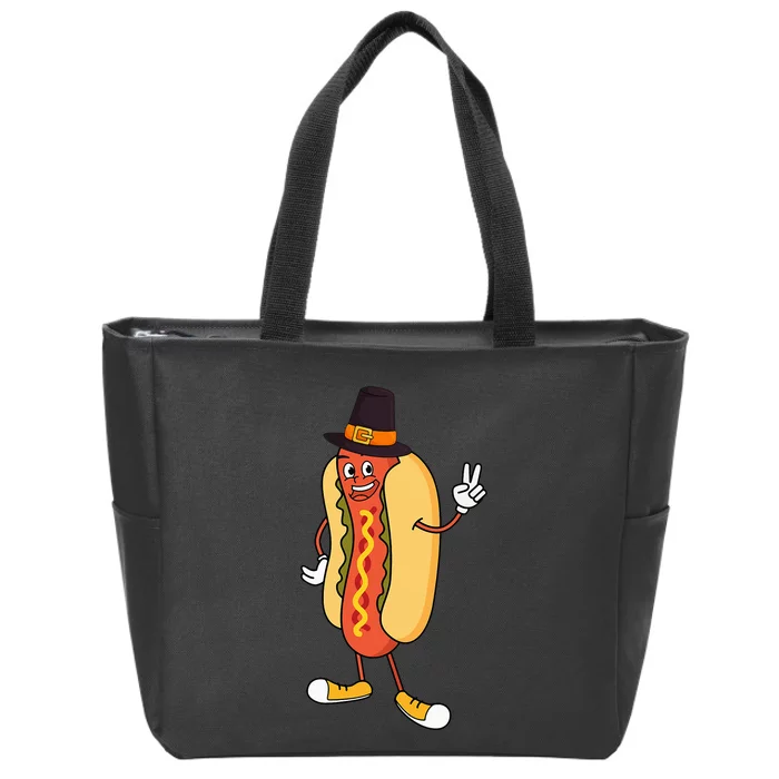 Deliciously Funny Thanksgiving Foodie Design for Fall Zip Tote Bag